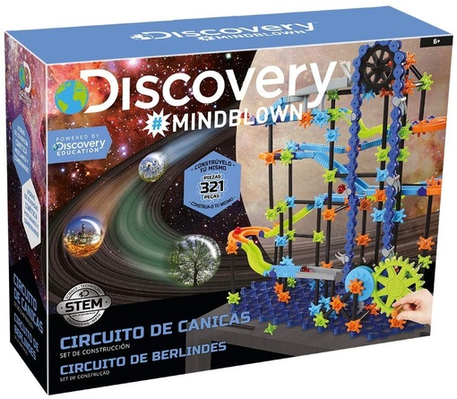 discovery mindblown toy marble run 321pc