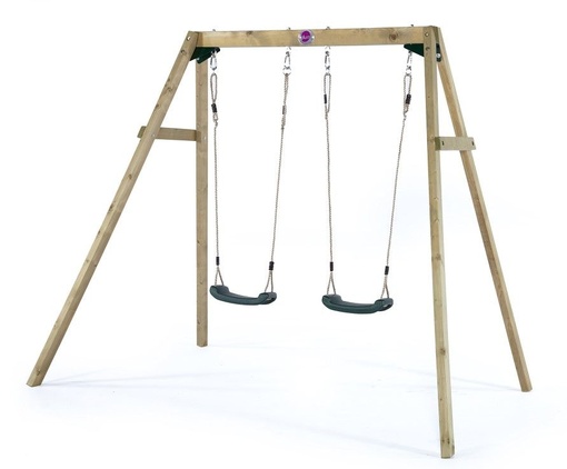 plum marmoset wooden garden swing set