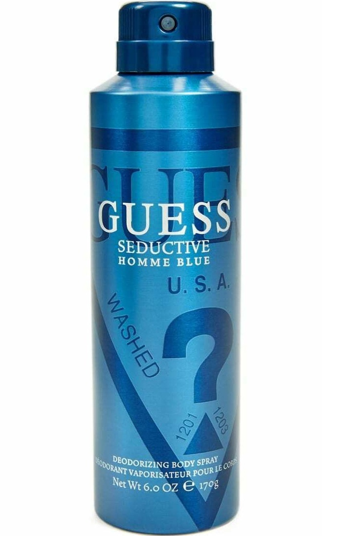 guess seductive homme blue body spray