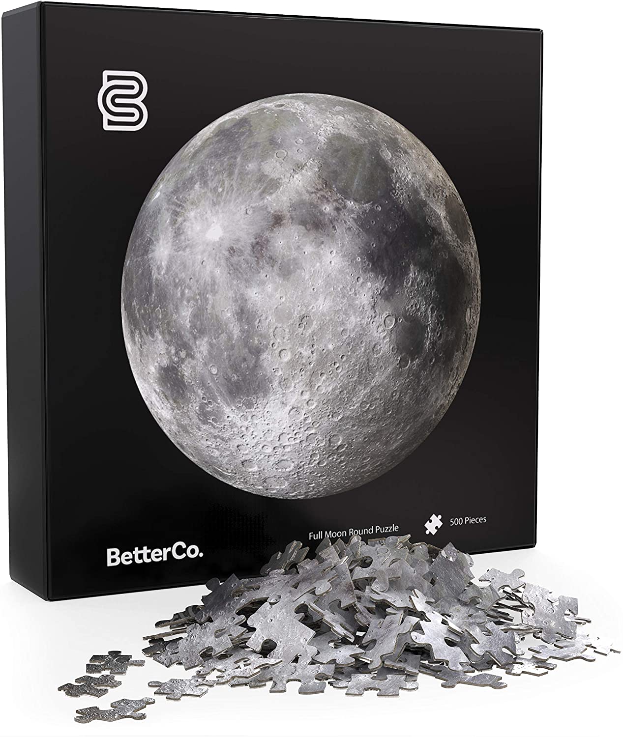 Full Moon Round Puzzle BetterCo Difficult Jigsaw Puzzles 500 Pieces with