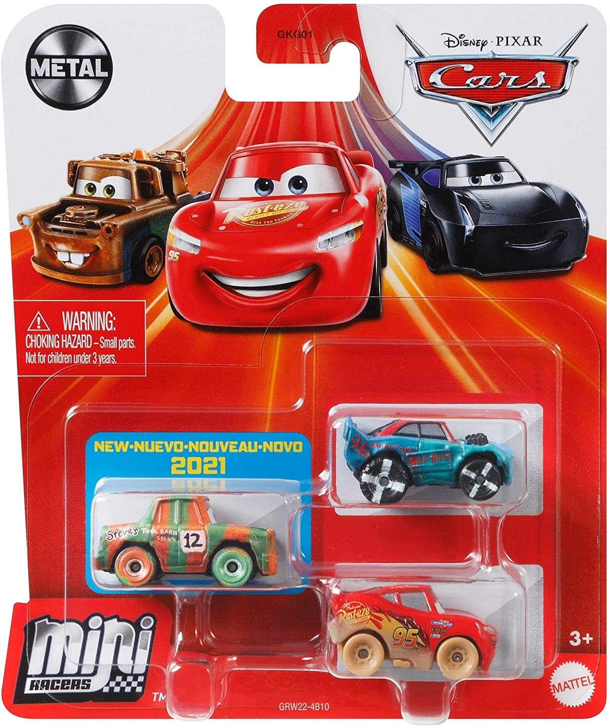 Disney Pixar Cars Mini Racers 3 Pack - Road Trip
