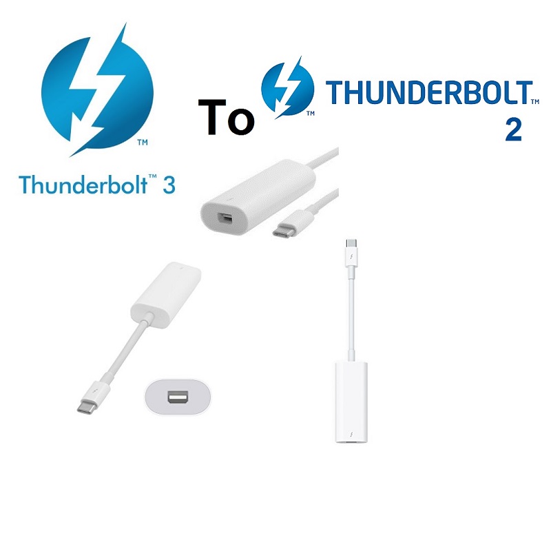 Apple Thunderbolt 3 to Thunderbolt 2 Adapter Converter