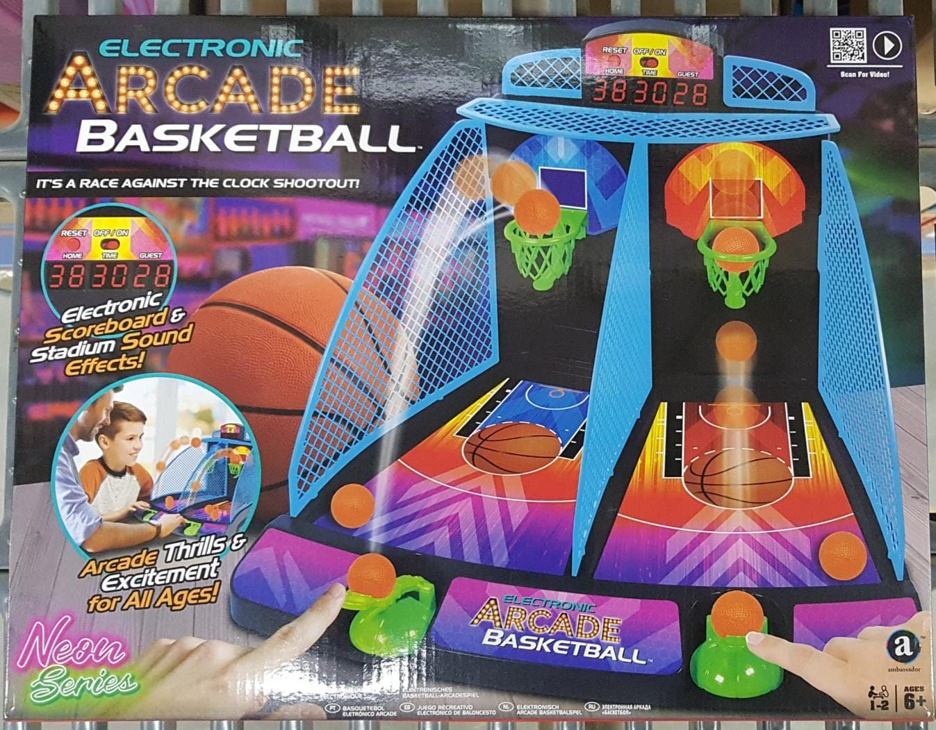 Electronic arcade game - Basketball (neon series)