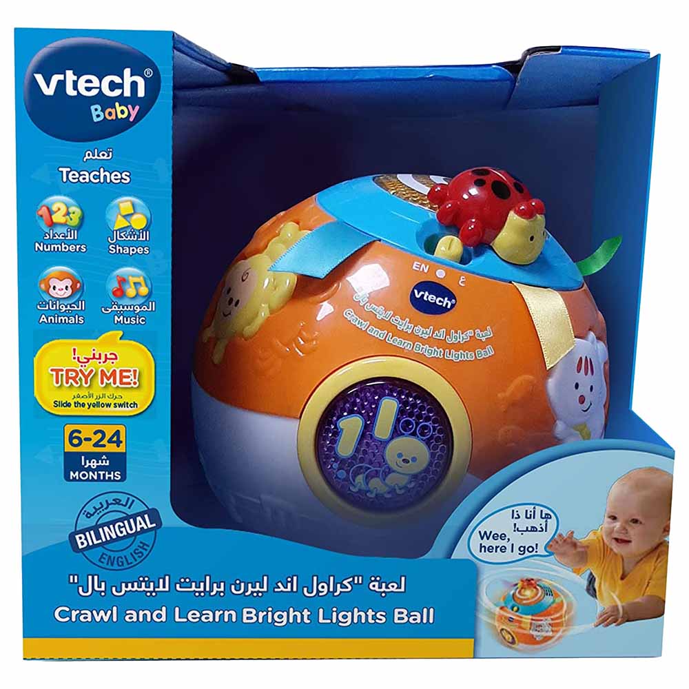 Vtech Crawl and Learn Bright Lights Ball Interactive Baby Toy NEW 